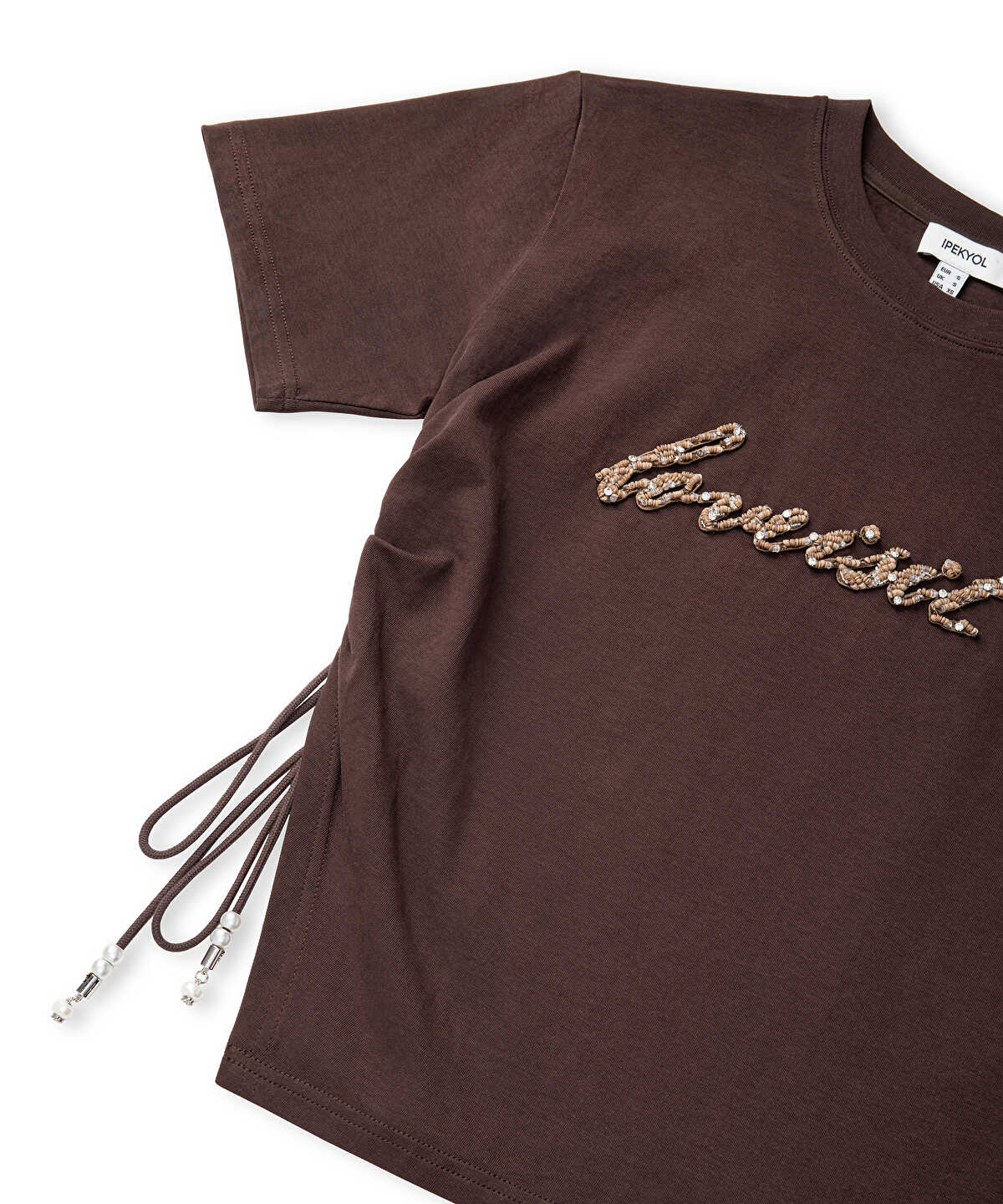 Embellished Slogan T-Shirt