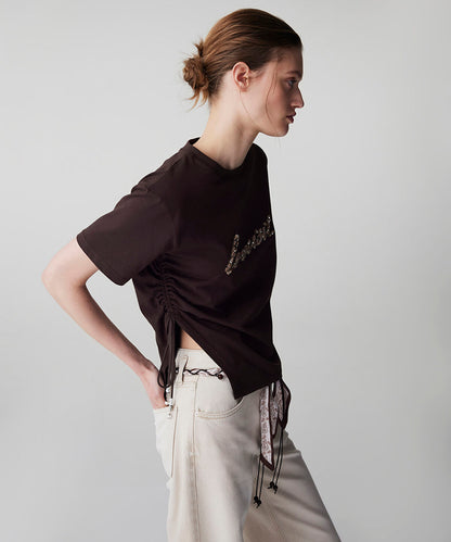 Embellished Slogan T-Shirt