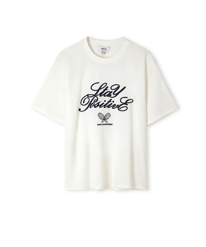 Embroidered Slogan T-Shirt