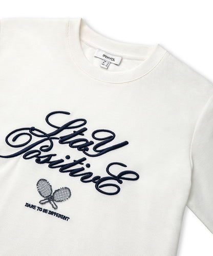 Embroidered Slogan T-Shirt