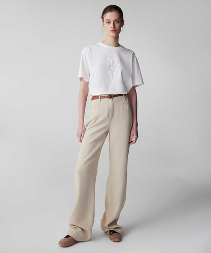 Floral Applique T-Shirt