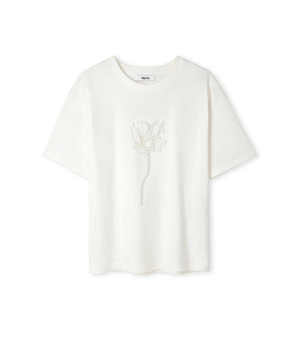 Floral Applique T-Shirt