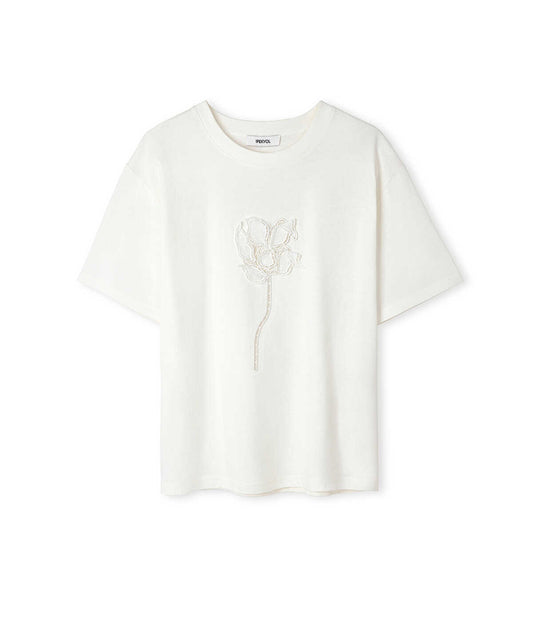 Floral Applique T-Shirt