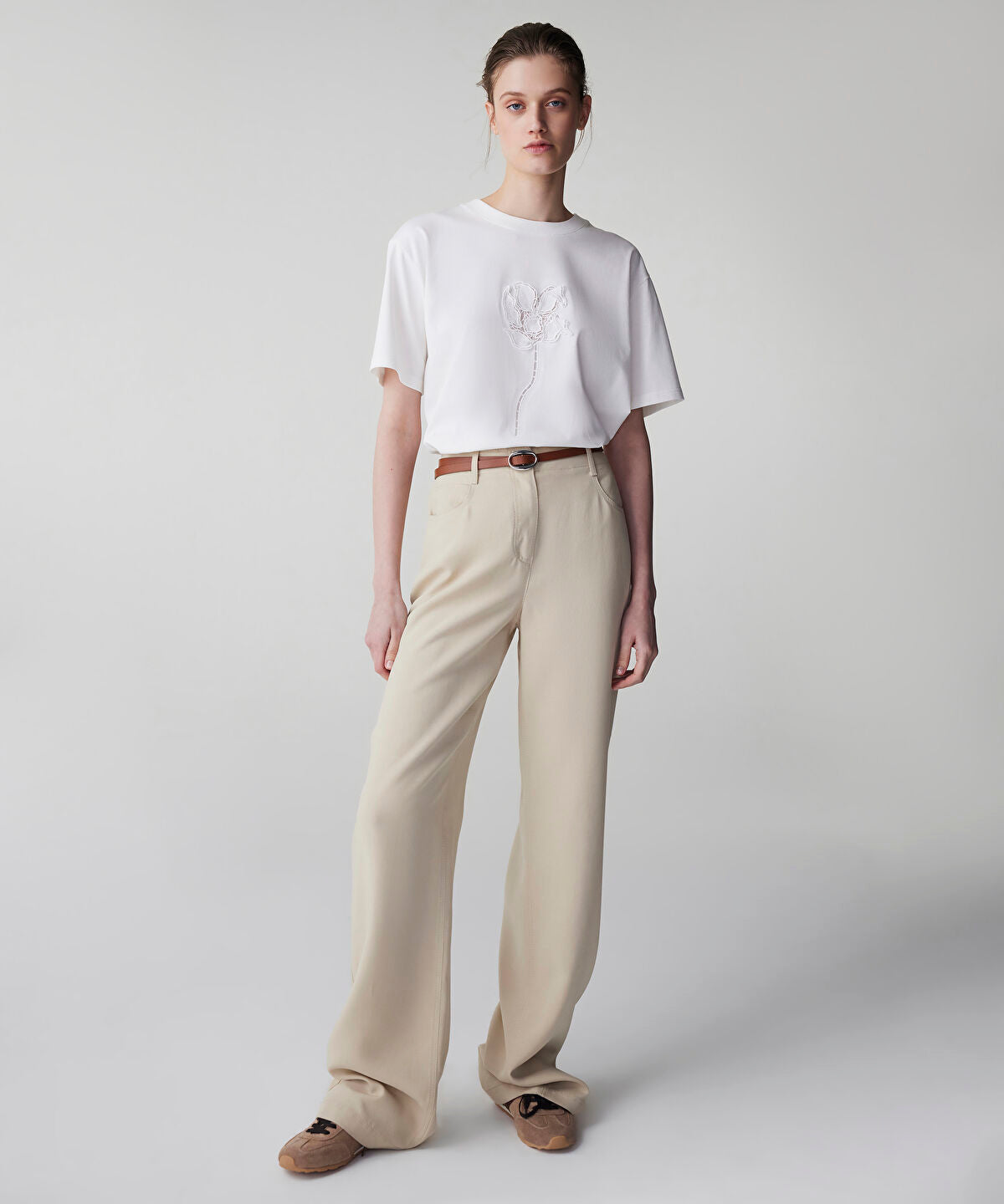 Floral Applique T-Shirt