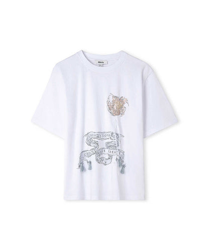 Embroidered Slogan T-Shirt