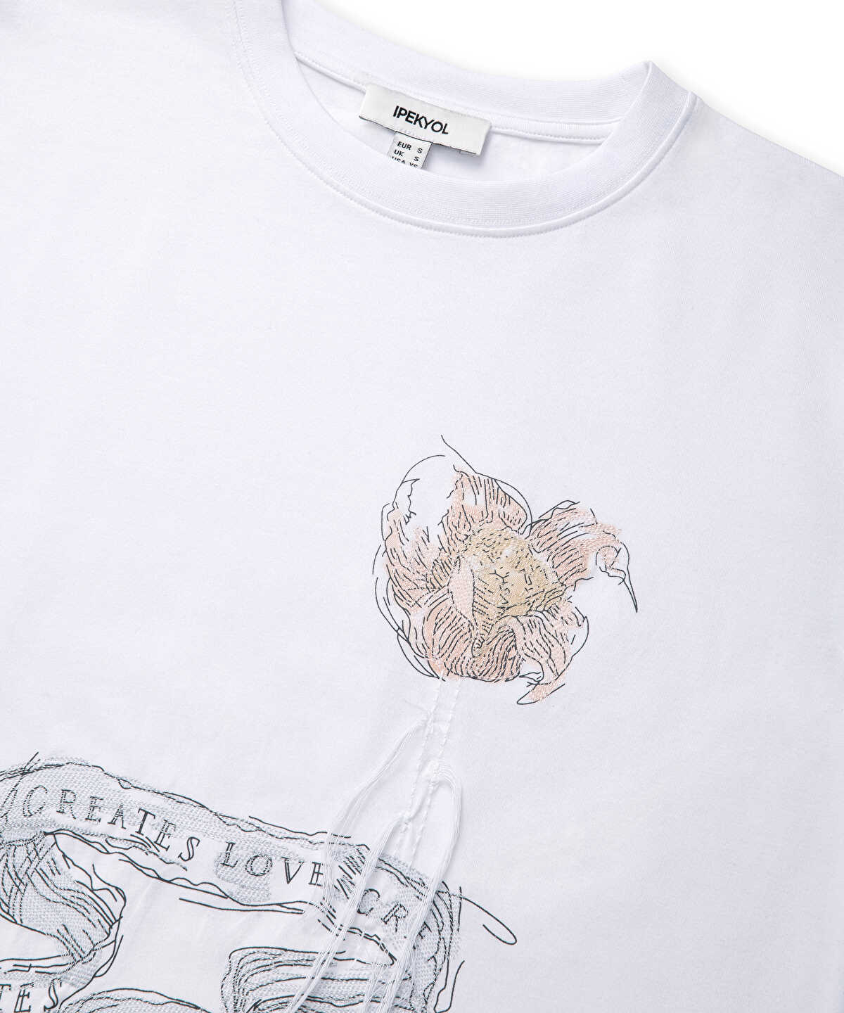 Embroidered Slogan T-Shirt
