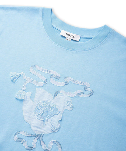 Embroidered Fringed T-Shirt