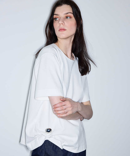 Asymmetric T-Shirt with Accessory