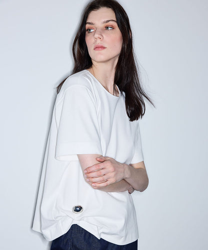 Asymmetric T-Shirt with Accessory