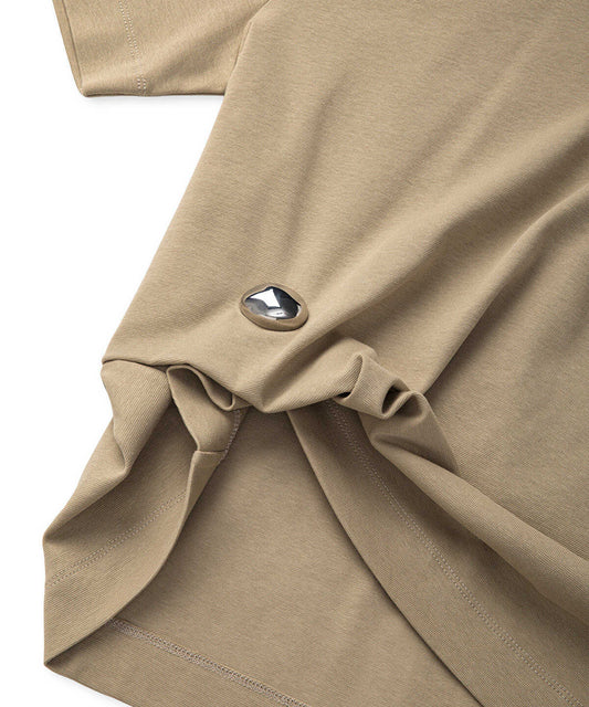 Asymmetric T-Shirt with Accessory