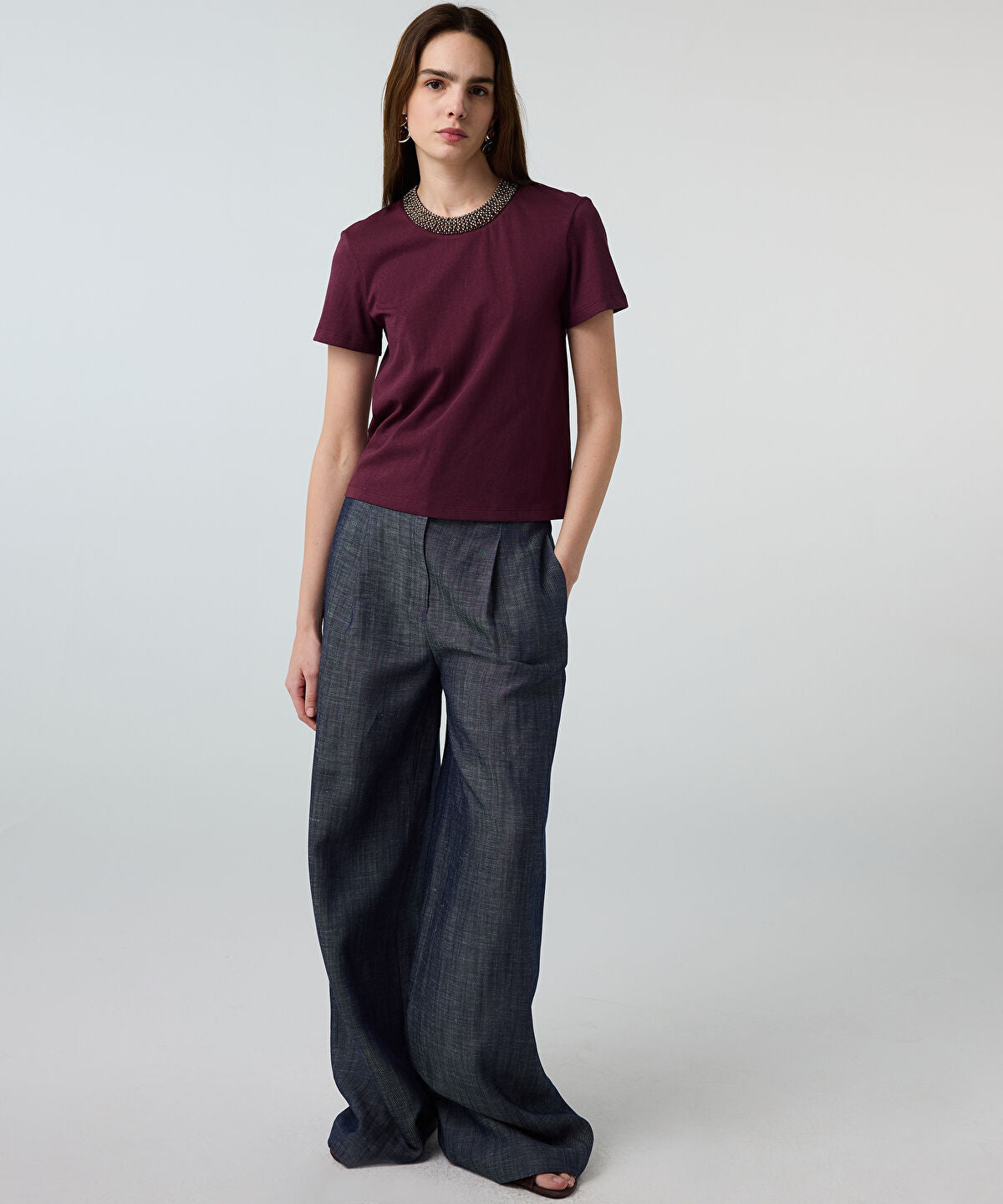 T-Shirt with Embellishments