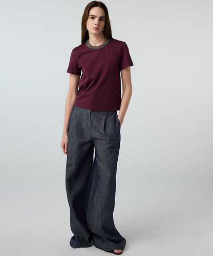 T-Shirt with Embellishments