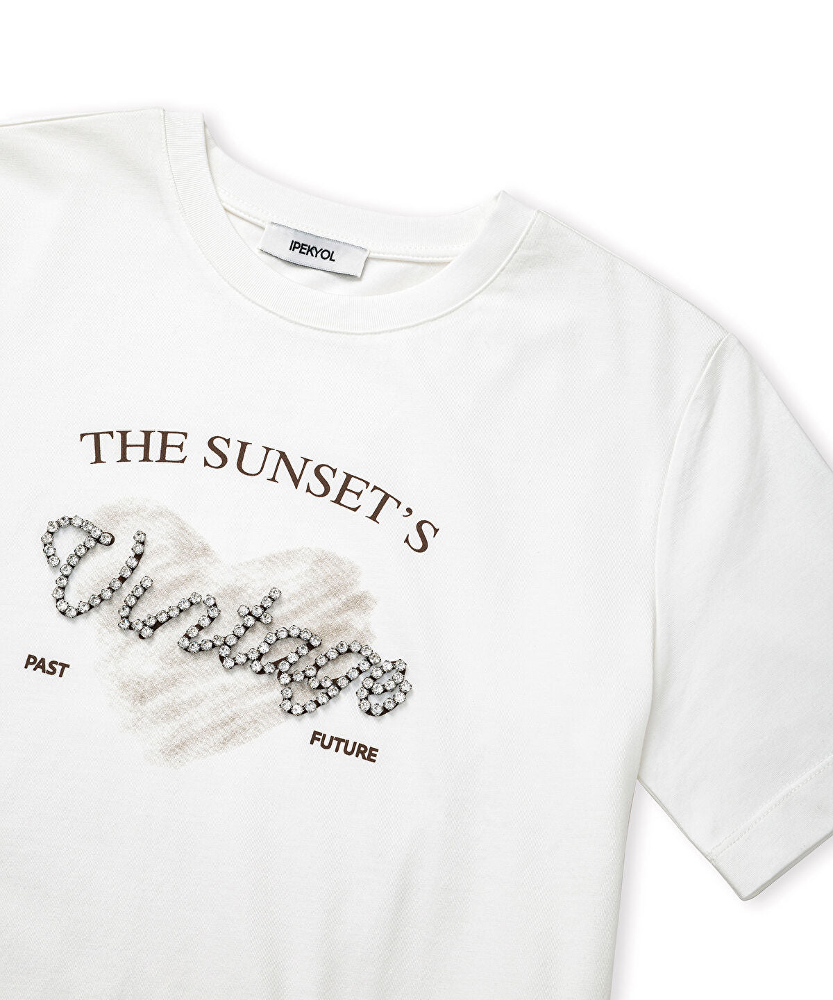 Zoomed Printed Rhinestone T-Shirt