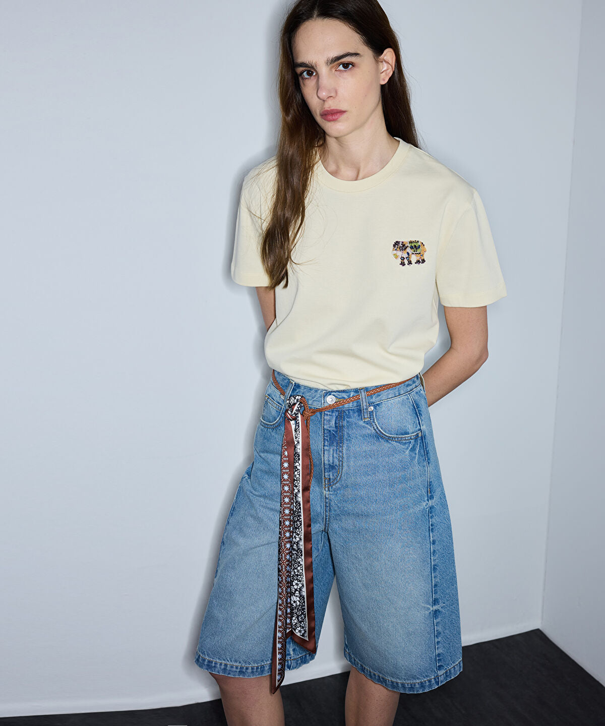 Zoomed T-Shirt with Embellished Applique