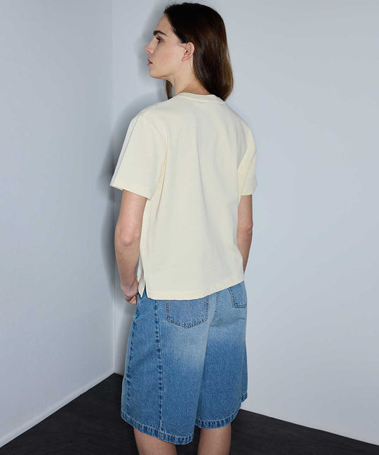 T-Shirt with Embellished Applique