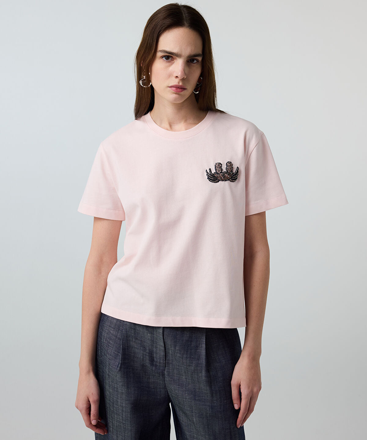 Zoomed T-Shirt with Applique