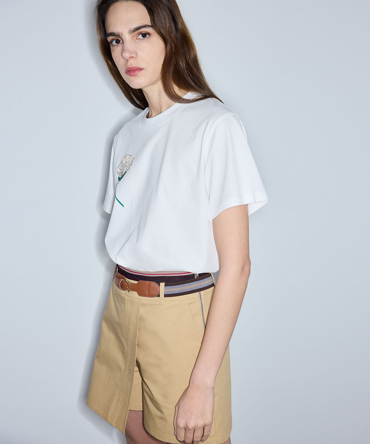 Zoomed Printed T-Shirt with Embellishments