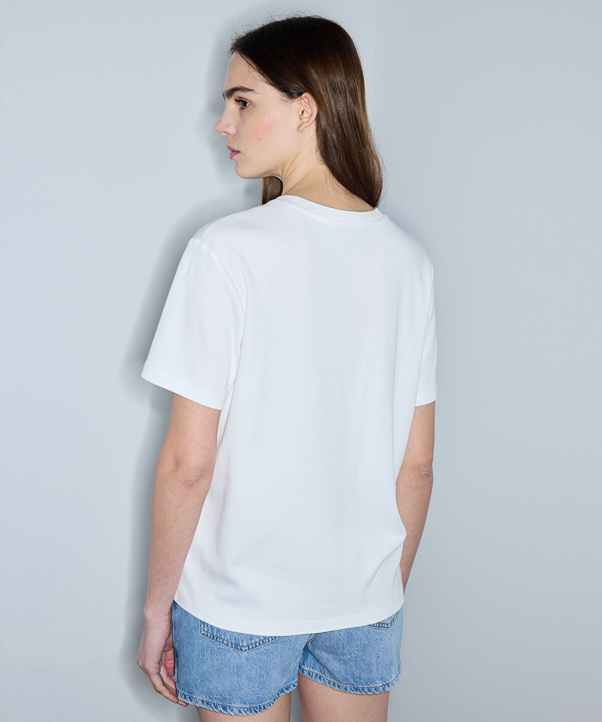 Zoomed Sequin Embellished Slogan T-Shirt