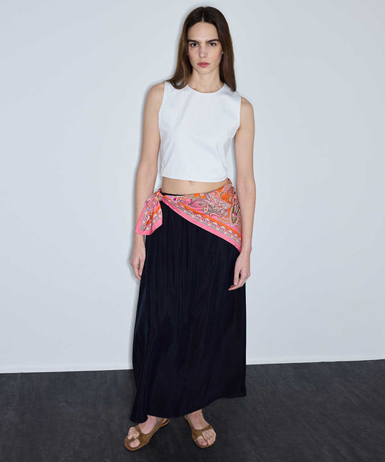 Crew Neck Cropped T-Shirt