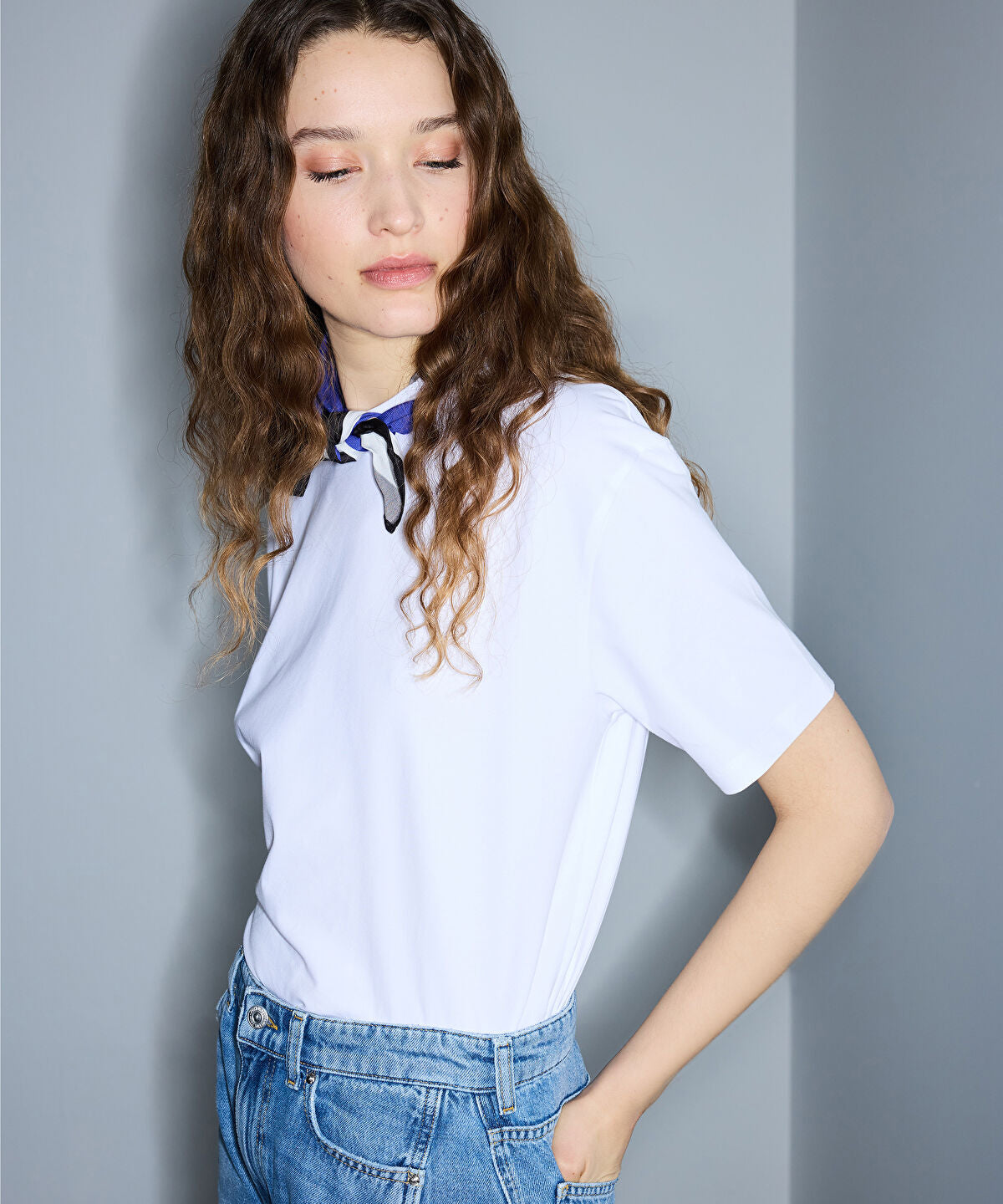 Printed Scarf T-Shirt