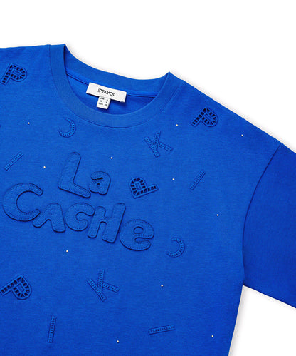Embroidered Rhinestone T-Shirt 