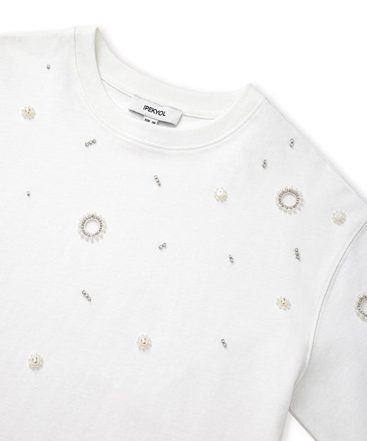 Embellished Cutout T-Shirt