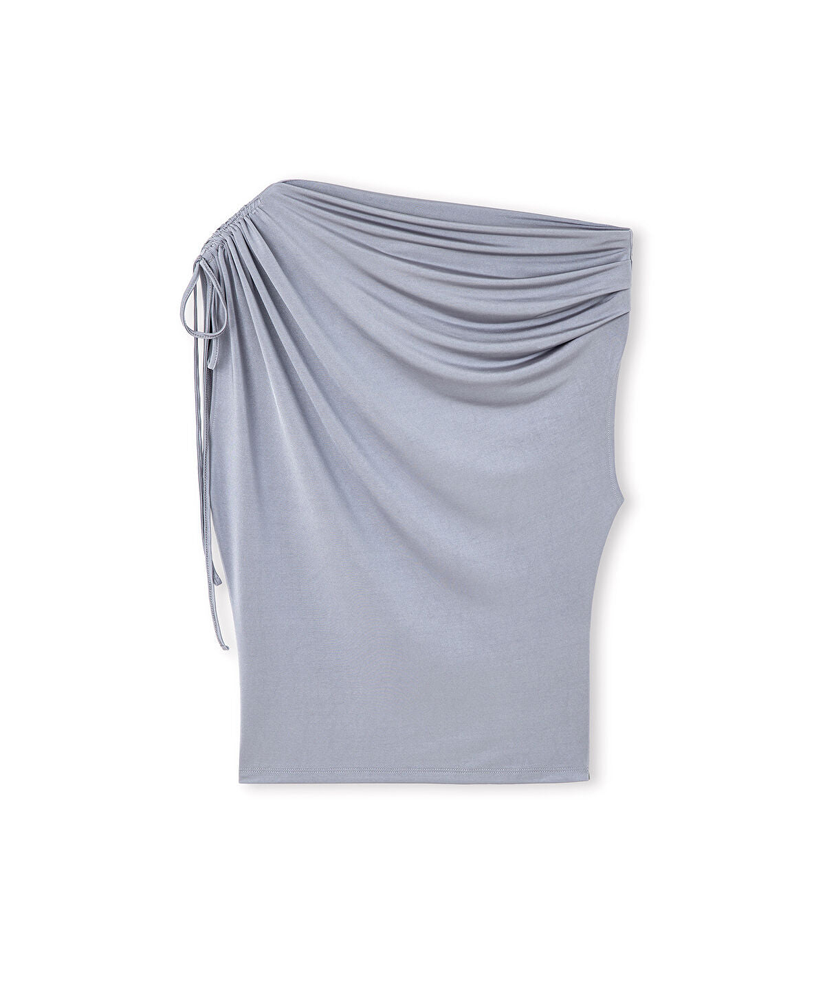 Zoomed Asymmetric Gathered T-Shirt