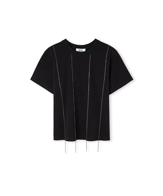 Rhinestone-Embellished T-Shirt