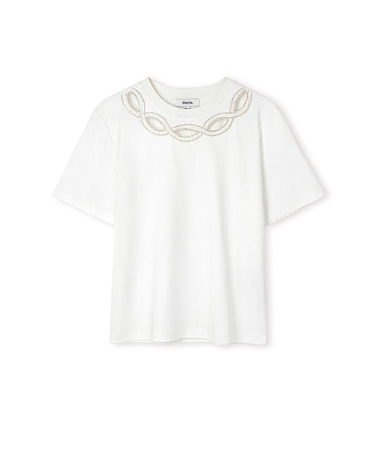 Embellished Cutout T-Shirt