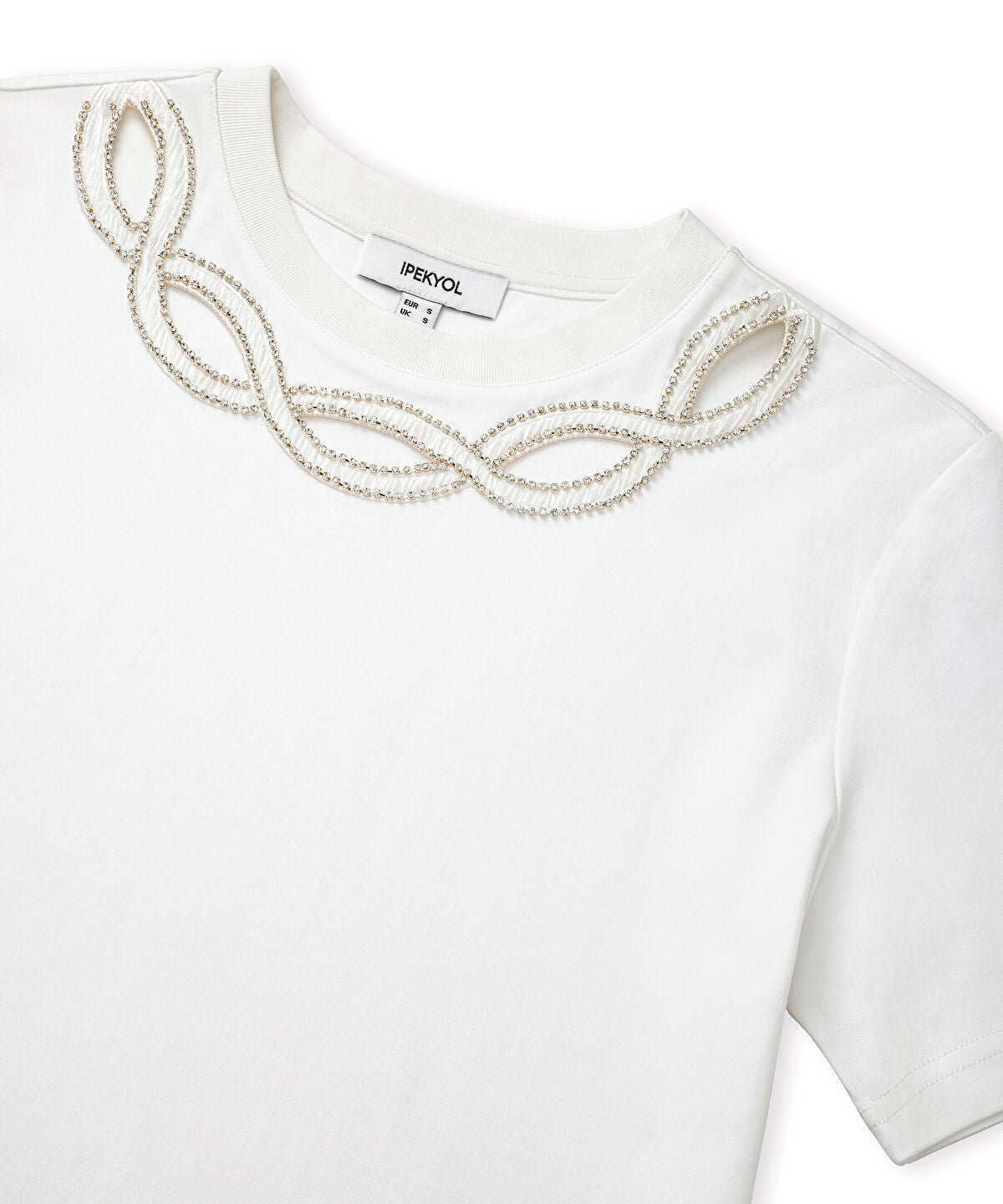 Zoomed Embellished Cutout T-Shirt