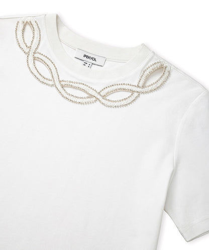 Embellished Cutout T-Shirt
