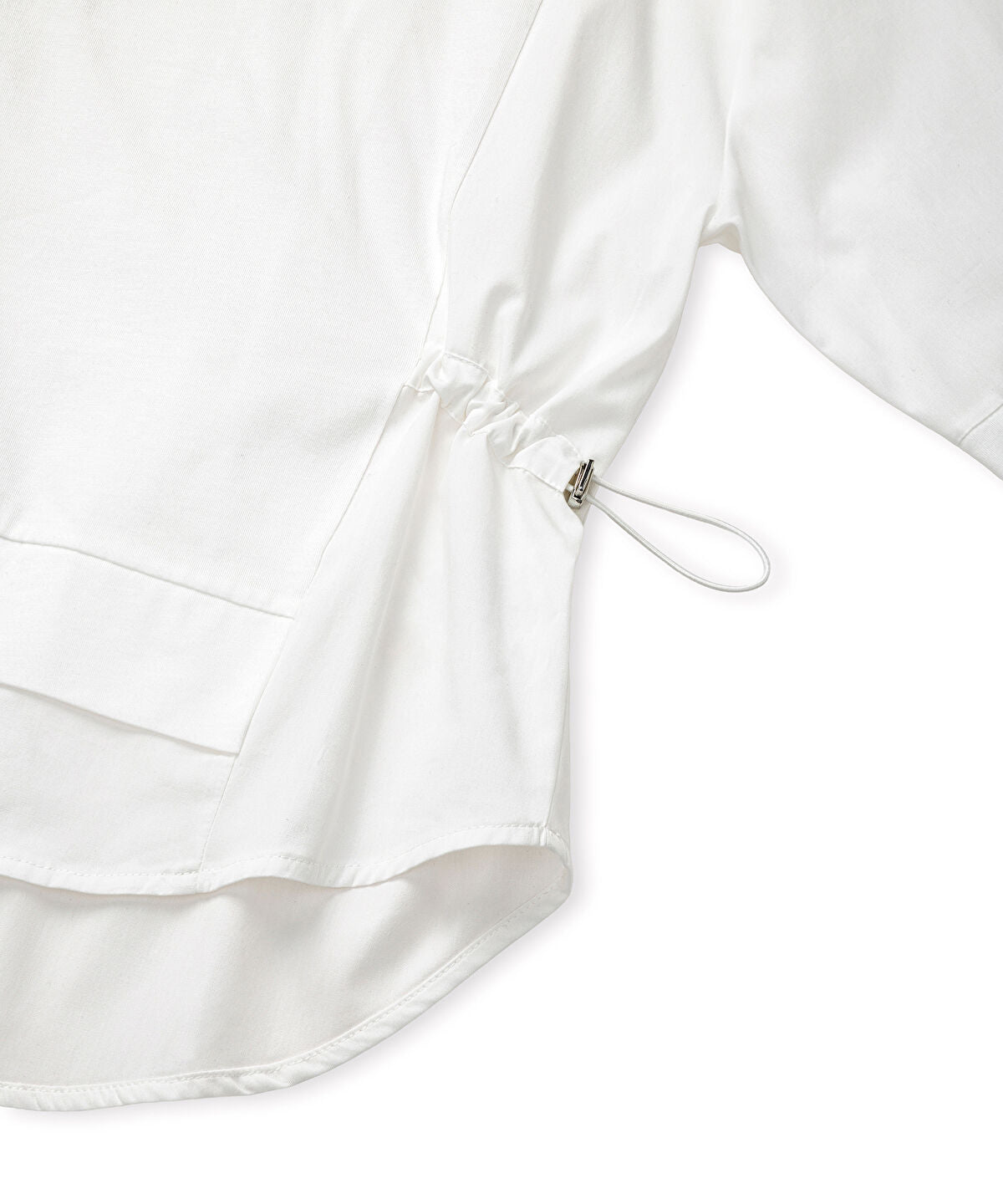 Zoomed Adjustable Waist Mixed Media T-Shirt