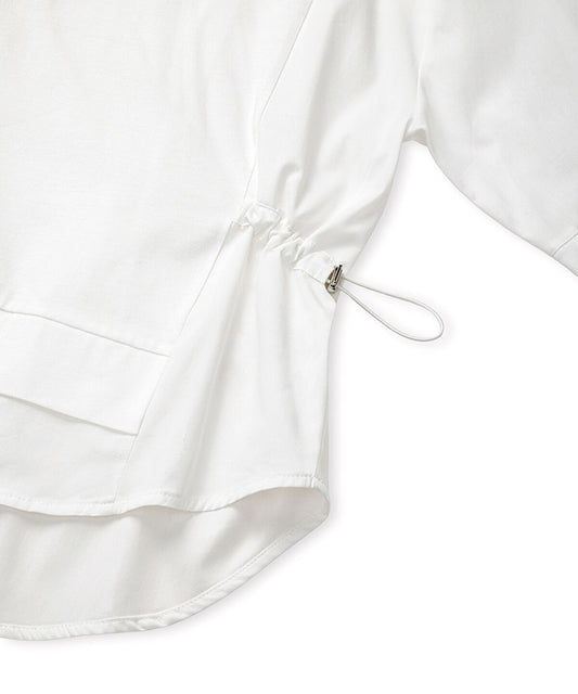 Adjustable Waist Mixed Media T-Shirt