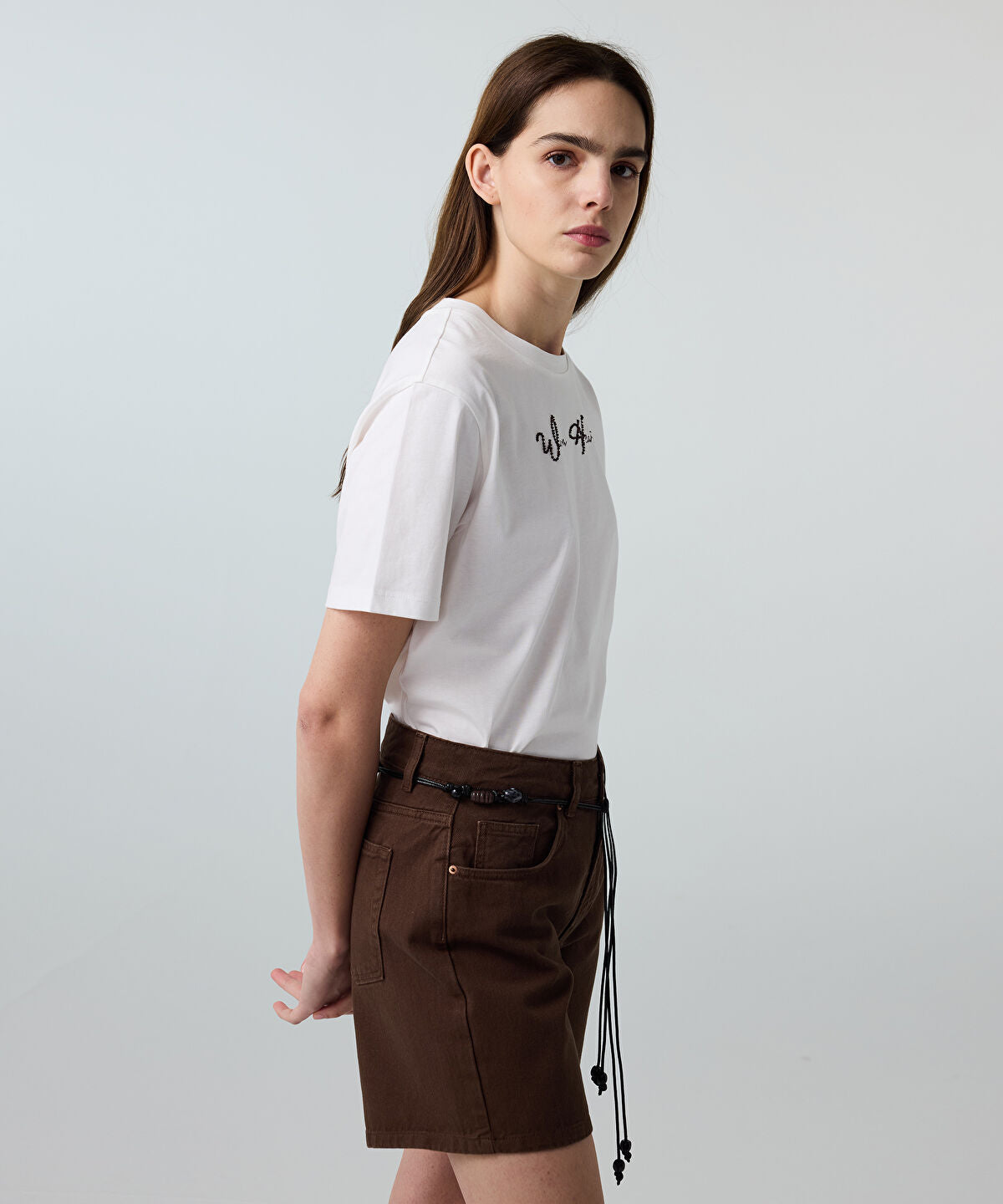 Embroidered Slogan T-Shirt