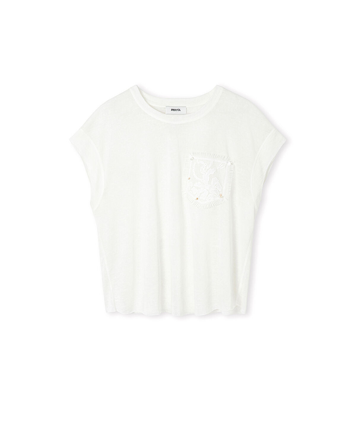 Zoomed Crochet Pocket T-Shirt
