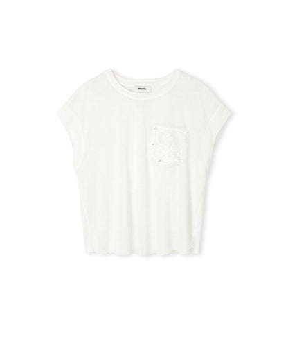 Crochet Pocket T-Shirt