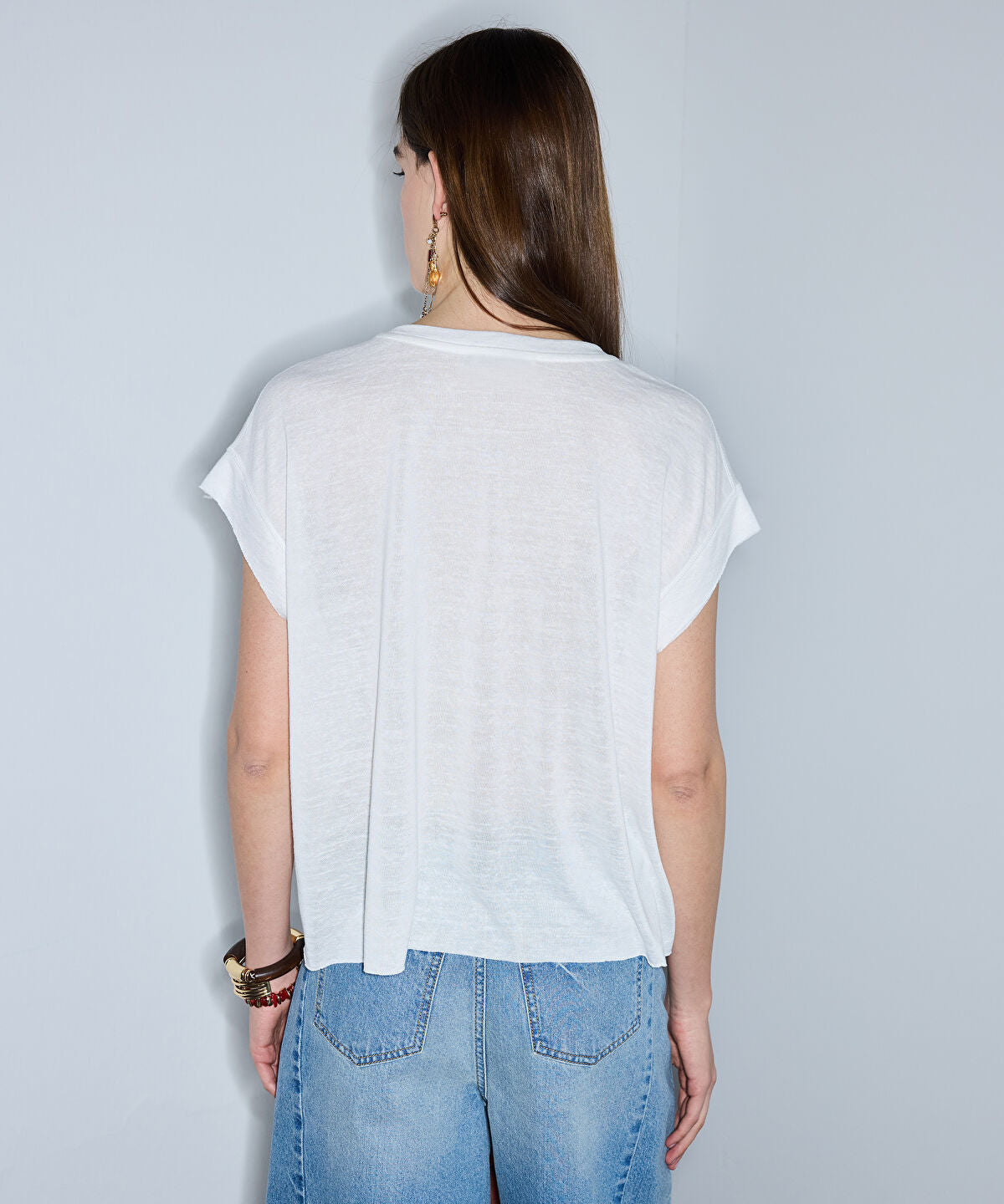 Zoomed Crochet Pocket T-Shirt