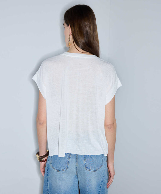 Crochet Pocket T-Shirt