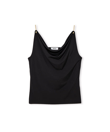 T-Shirt with Chain Accents