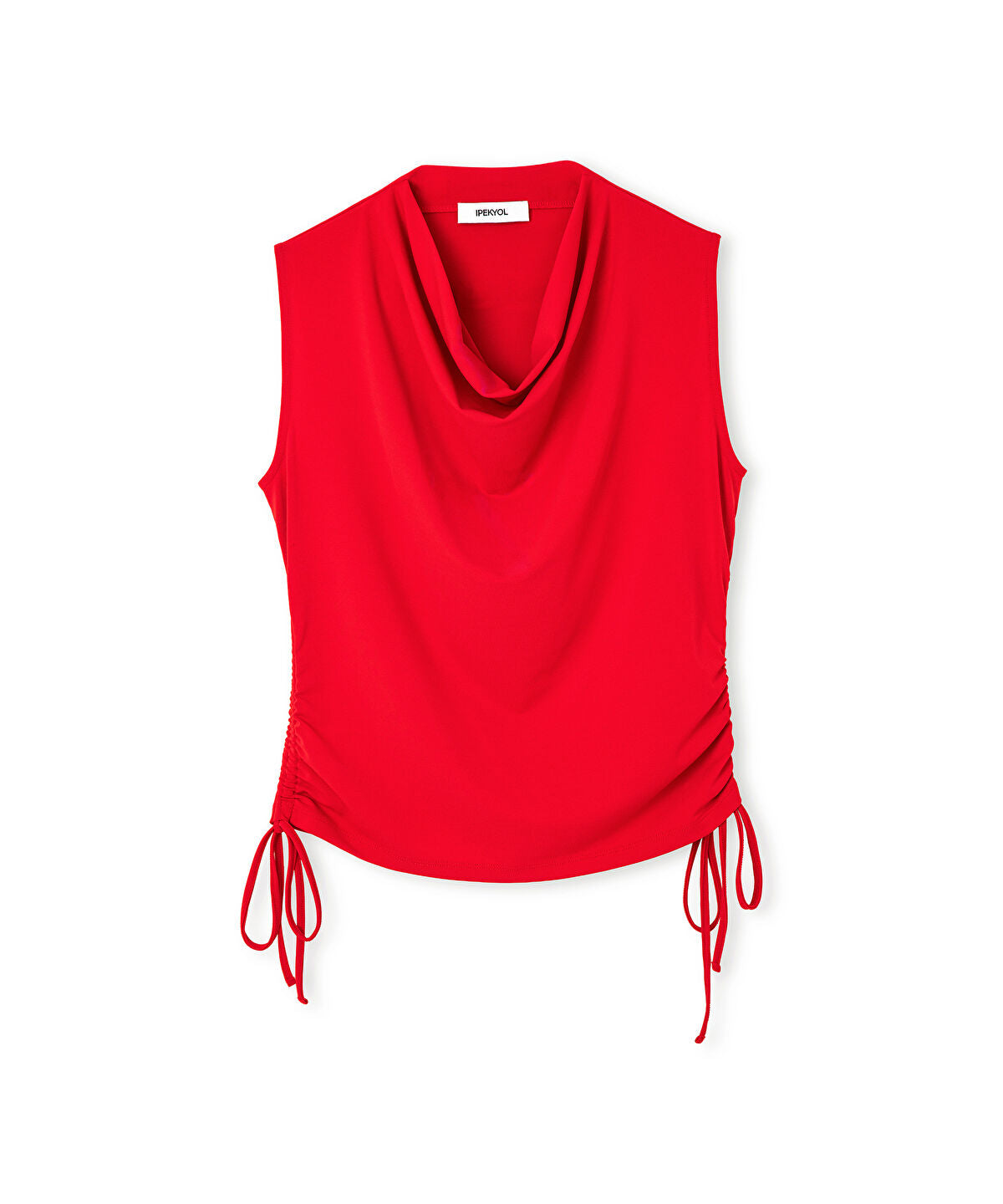 Zoomed Draped Neck T-Shirt