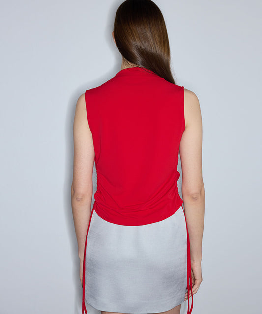Draped Neck T-Shirt
