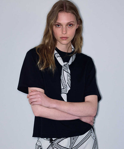 T-Shirt with Detachable Scarf