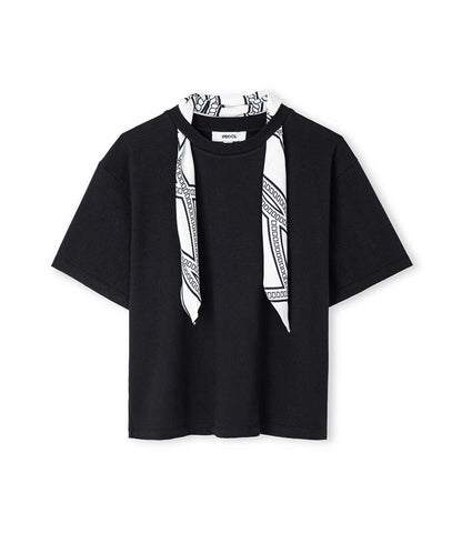 T-Shirt with Detachable Scarf