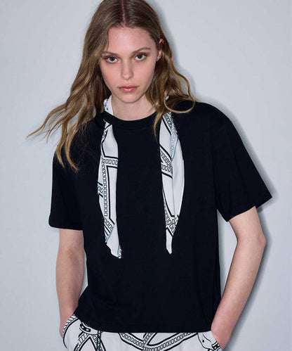 T-Shirt with Detachable Scarf
