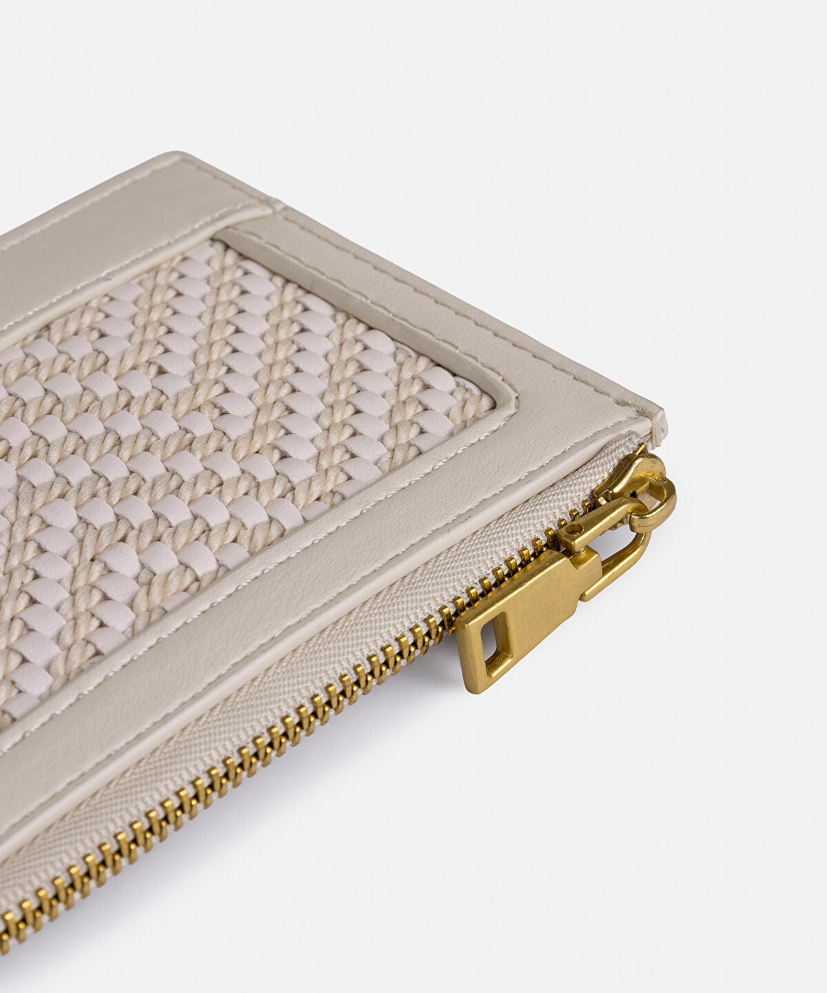 Zoomed Woven Mini Wallet