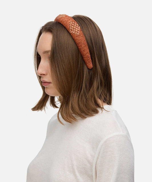Contrast Raffia Headband