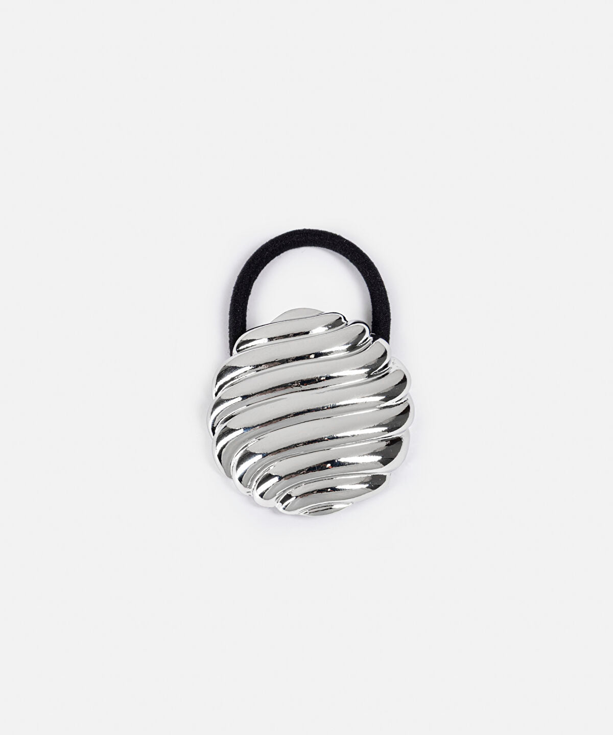 Zoomed Textured Metal Hair Clip
