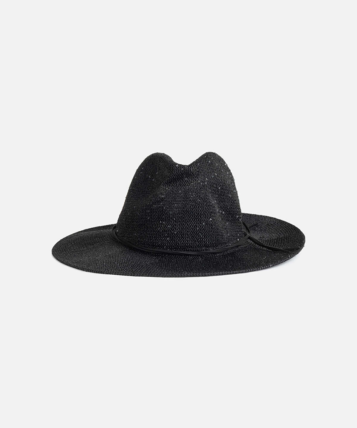 Zoomed Sequin Embellished Hat