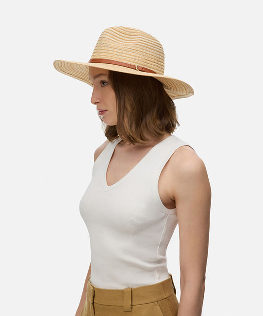 Leather-Effect Band Hat