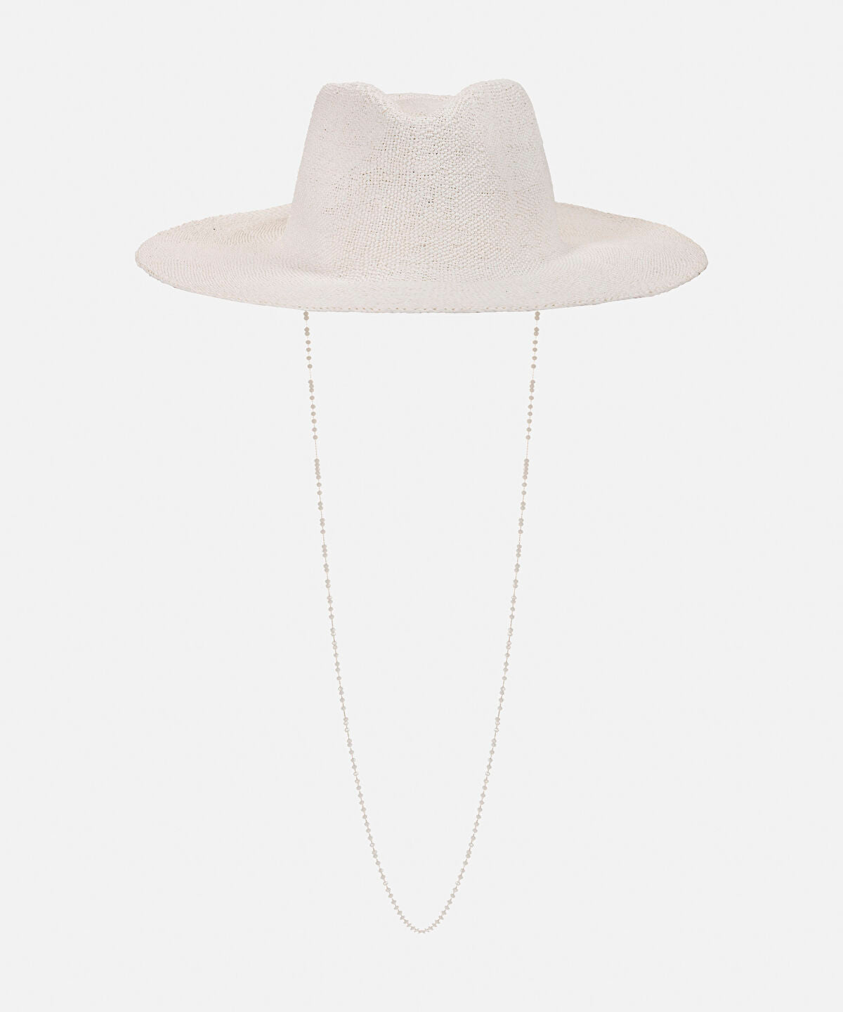 Zoomed Beaded Strap Hat